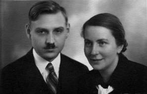 Otto Tschadek mit seiner Ehefrau Maria, geb. Schubert, 23. Oktober 1934. Quelle: Kultur- und Museumsverein Bruck an der Leitha   